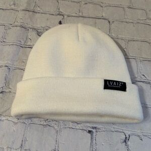 LVAIZ MORE THAN WARM IVORY CLASSIC BEANIE SATIN LINING WOMEN’S O/S